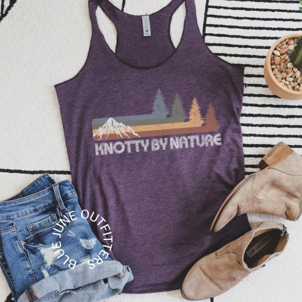 Knotty By Nature | Women's Racerback Tank Top